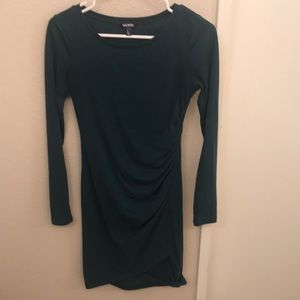 Tildon forest green long sleeve dress