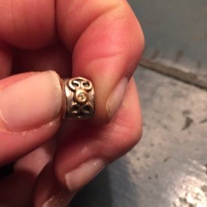 Pandora Authentic clip silver & gold charm