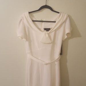 Stop staring white dress L BNWT