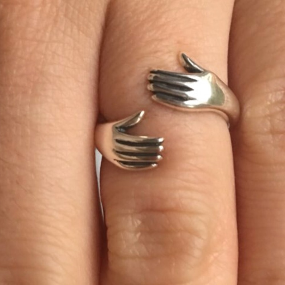 YOU CAN BE HUGGING SOMEONE RIGHT NOW 925 SZ 6.5 - Picture 2 of 3