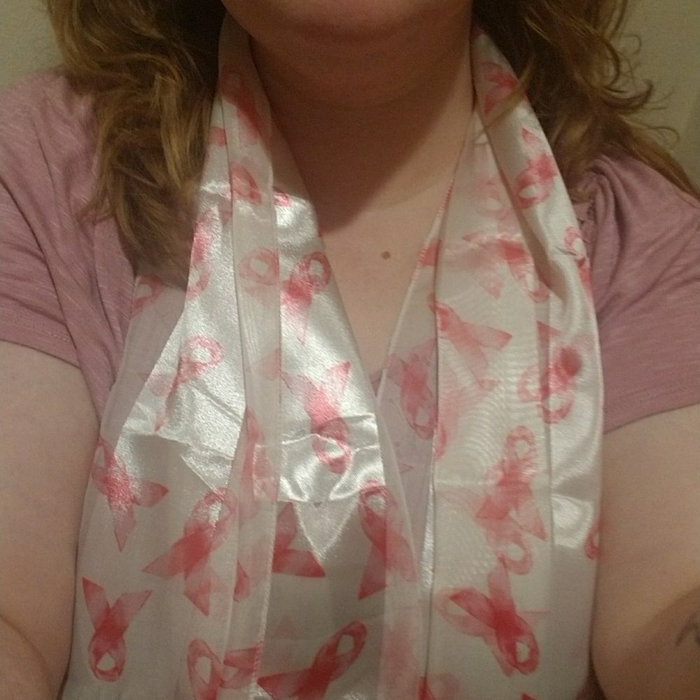 Pink Ribbon Scarf - Picture 2 of 3