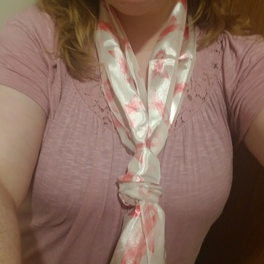Pink Ribbon Scarf - Picture 3 of 3