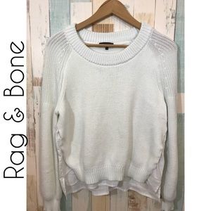 Rag & Bone White Layered Sweater