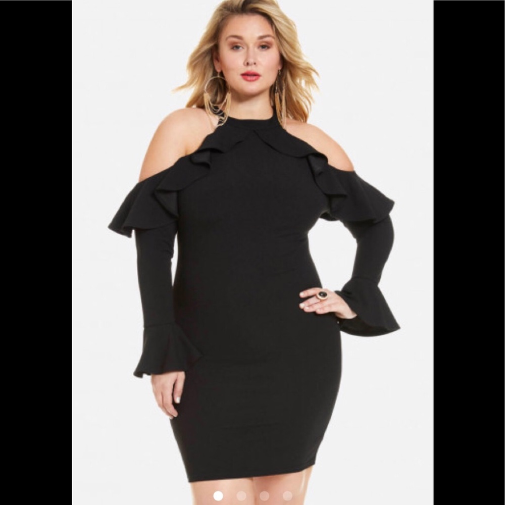 Cold shoulder dress