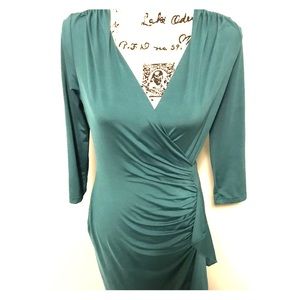 Greenish/teal flattering Venus dress.