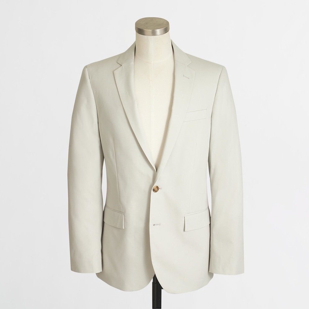 NWT J. Crew Factory Thompson Jacket in Stone 38R