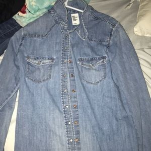 Denim button up jacket
