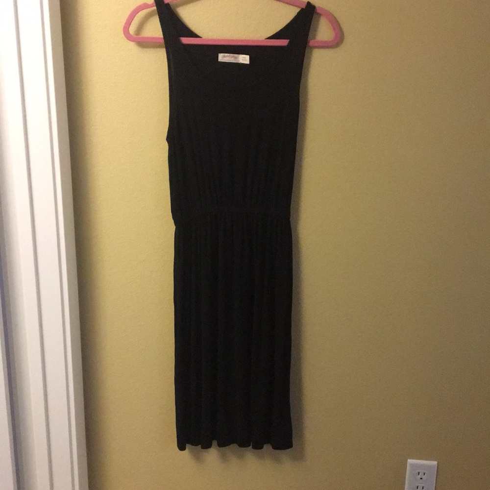 Black semi long dress