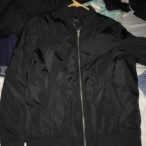 Black bomber jacket