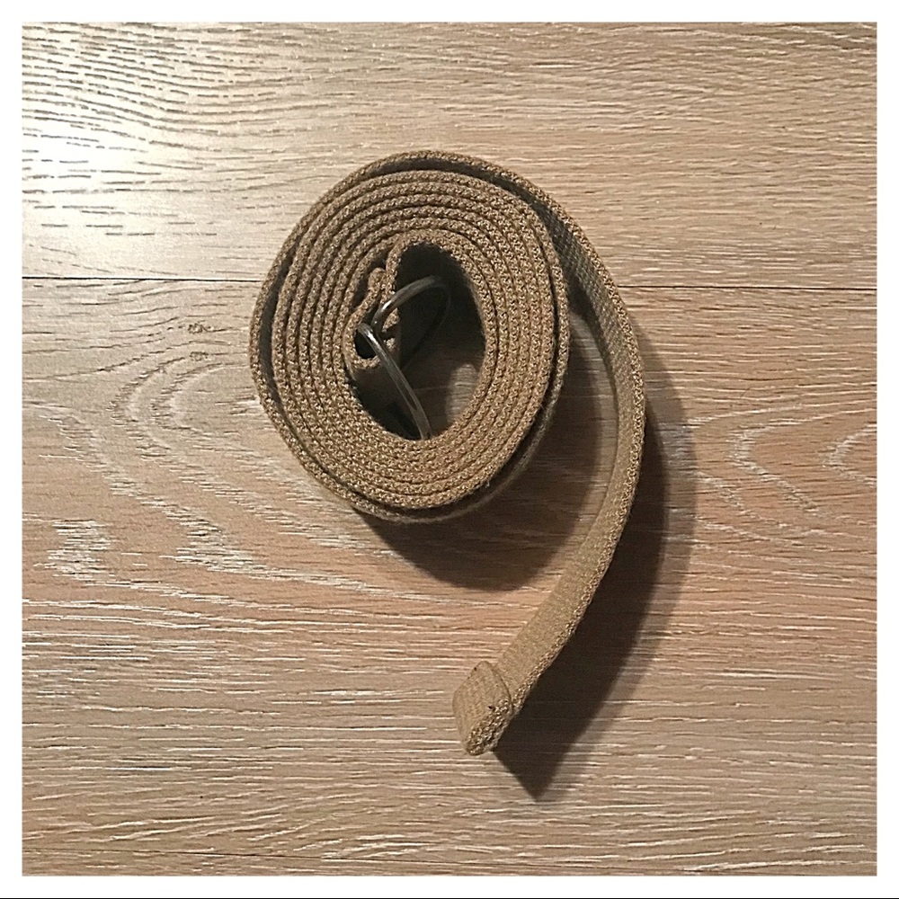 NWOT Brown Canvas Belt, 60” x 1.25”