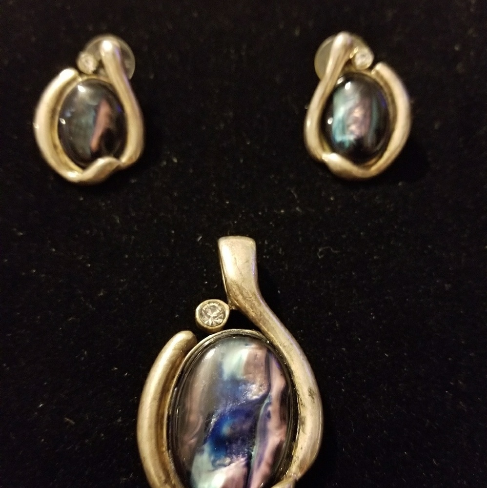Earrings and Matching Slide
