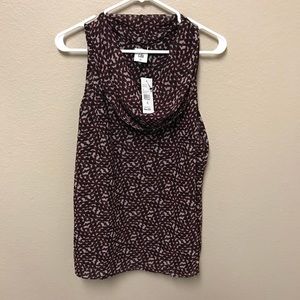NWT Sleeveless cowl neck top