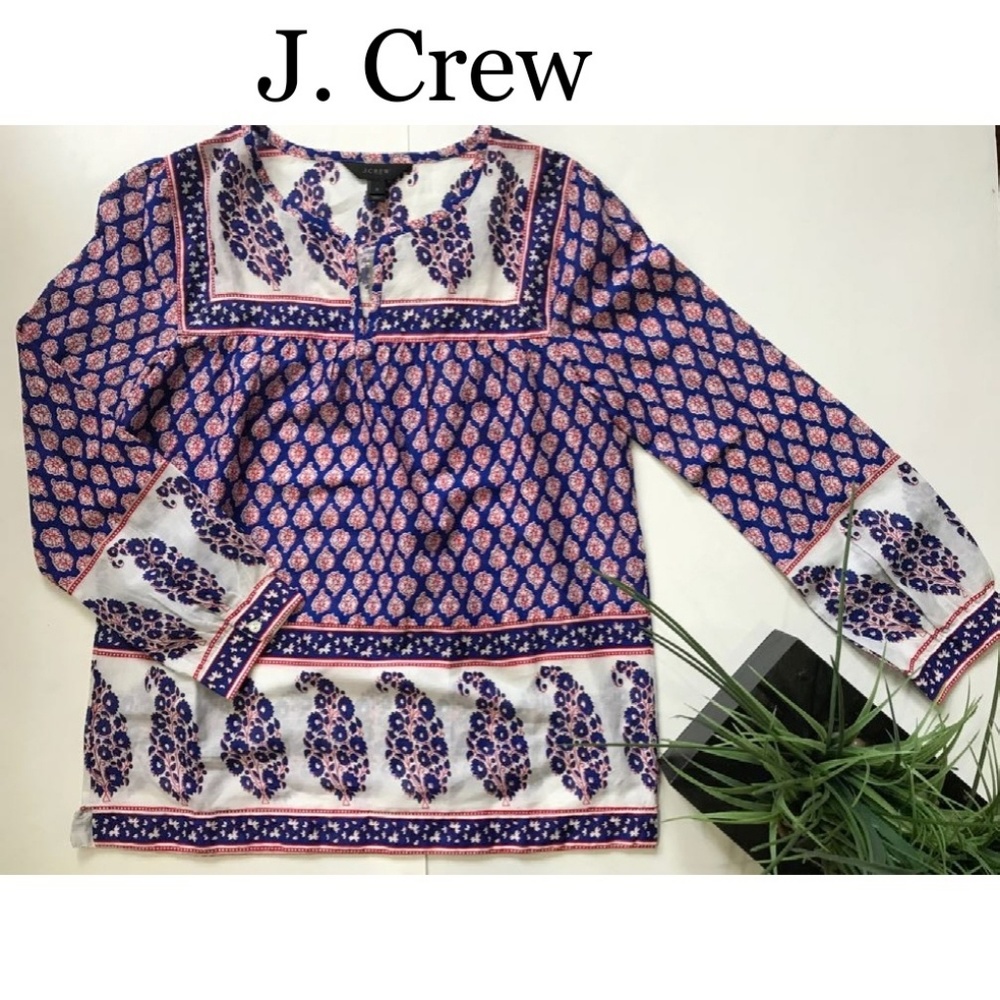 💲FINAL SALE💲J. Crew women  paisley top