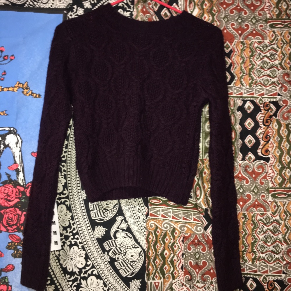 Forever 21 crop chunky sweater