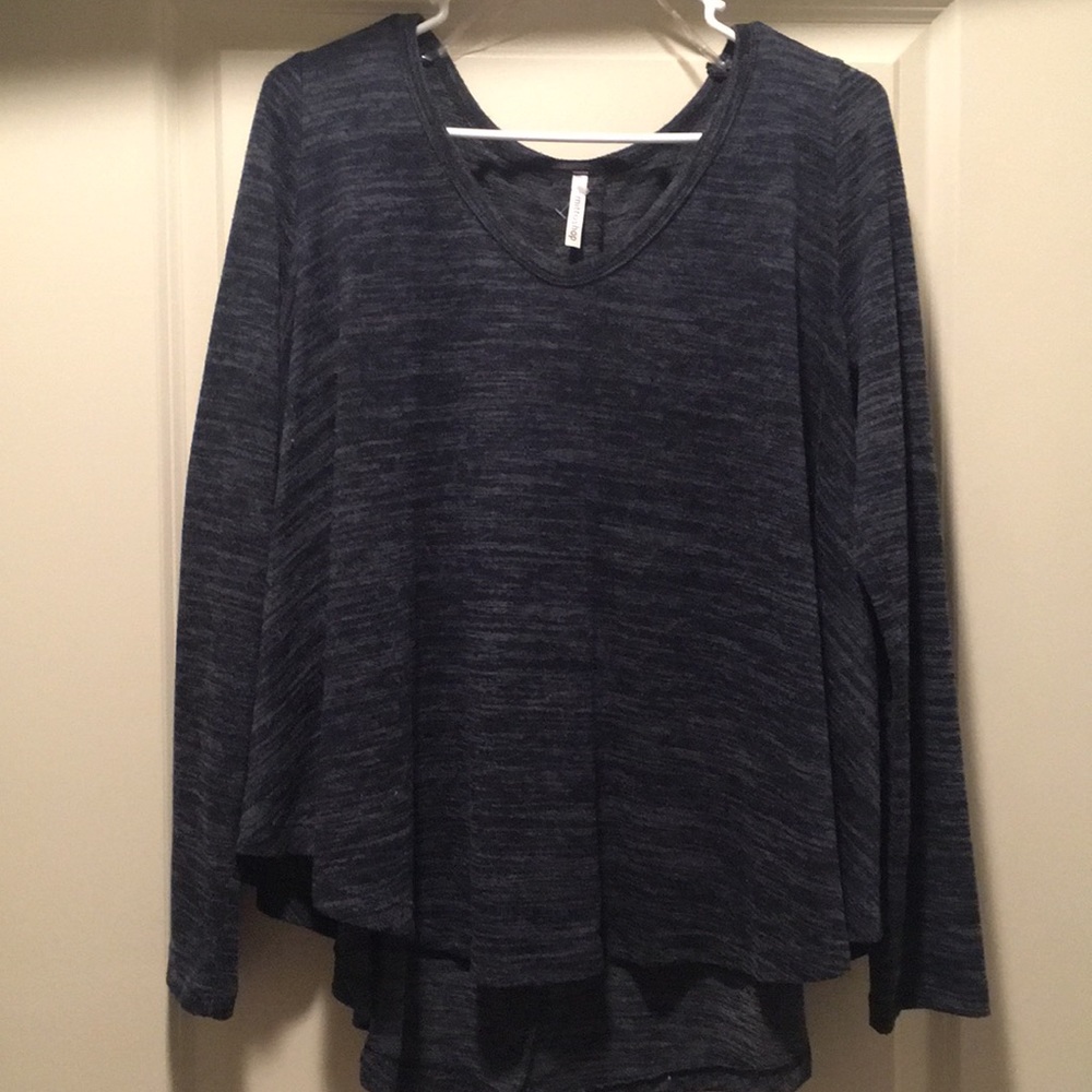 Dark Blue Long-sleeve Too