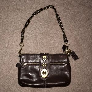 Brown Coach Shoulder Bag