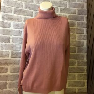 Pendleton Virgin Wool Pink Turtleneck