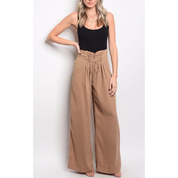 Last one! Taupe palazzo pants - Picture 2 of 3