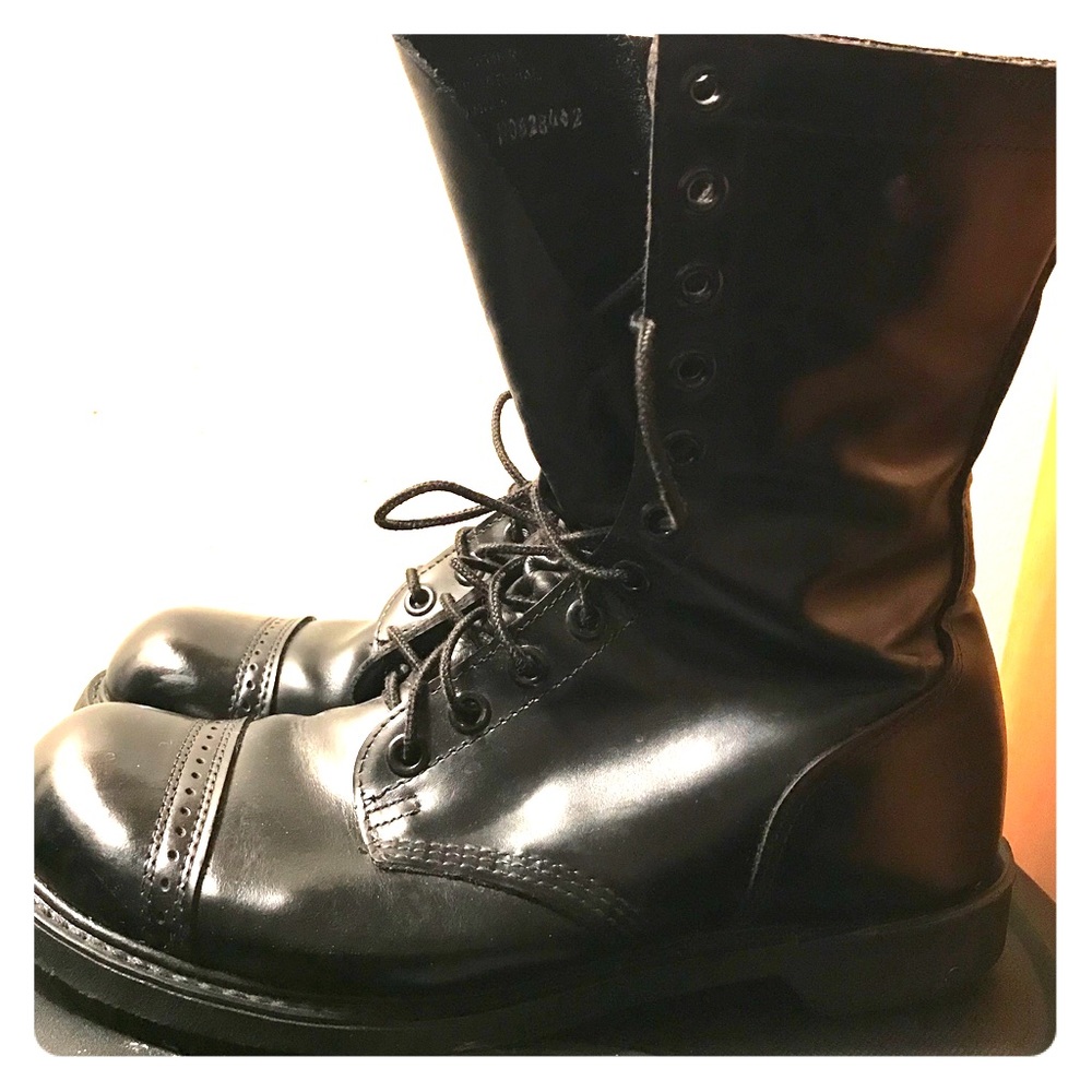 Black Leather Jump Boots