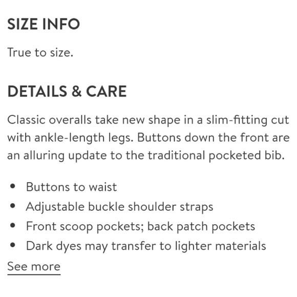 💝Hp💝Rachel Roy crop overalls - Picture 5 of 7