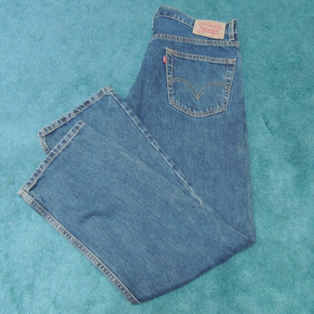 Levis 505 regular fit denim jeans 36w 30l NWOT - Picture 3 of 6