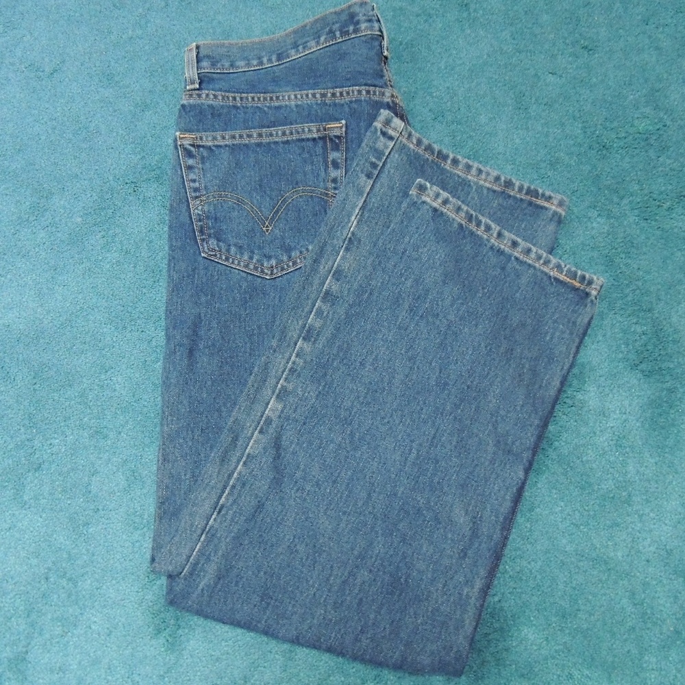 Levis 505 regular fit denim jeans 36w 30l NWOT - Picture 4 of 6