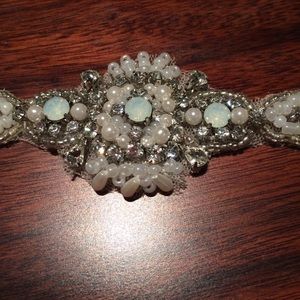 Beaded wedding belt - Justin Alexander