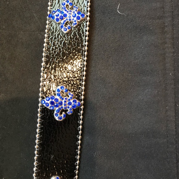 Bling leather belt main image 5