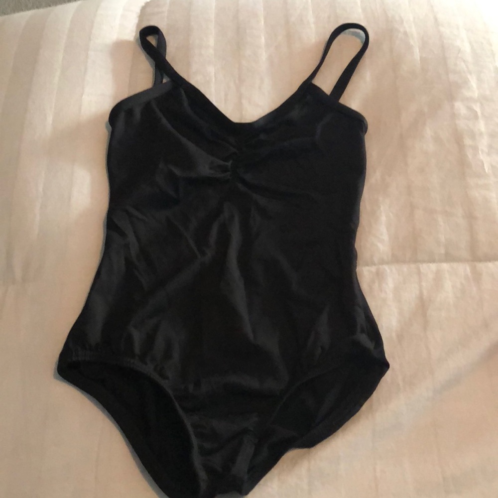 Black dance leotard
