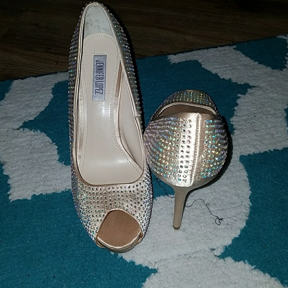 Jennifer Lopez gemstone pumps JLo