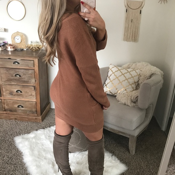 LAST1•Surplus Criss Cross Sweater Dress - Picture 5 of 8