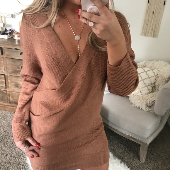 LAST1•Surplus Criss Cross Sweater Dress - Picture 6 of 8