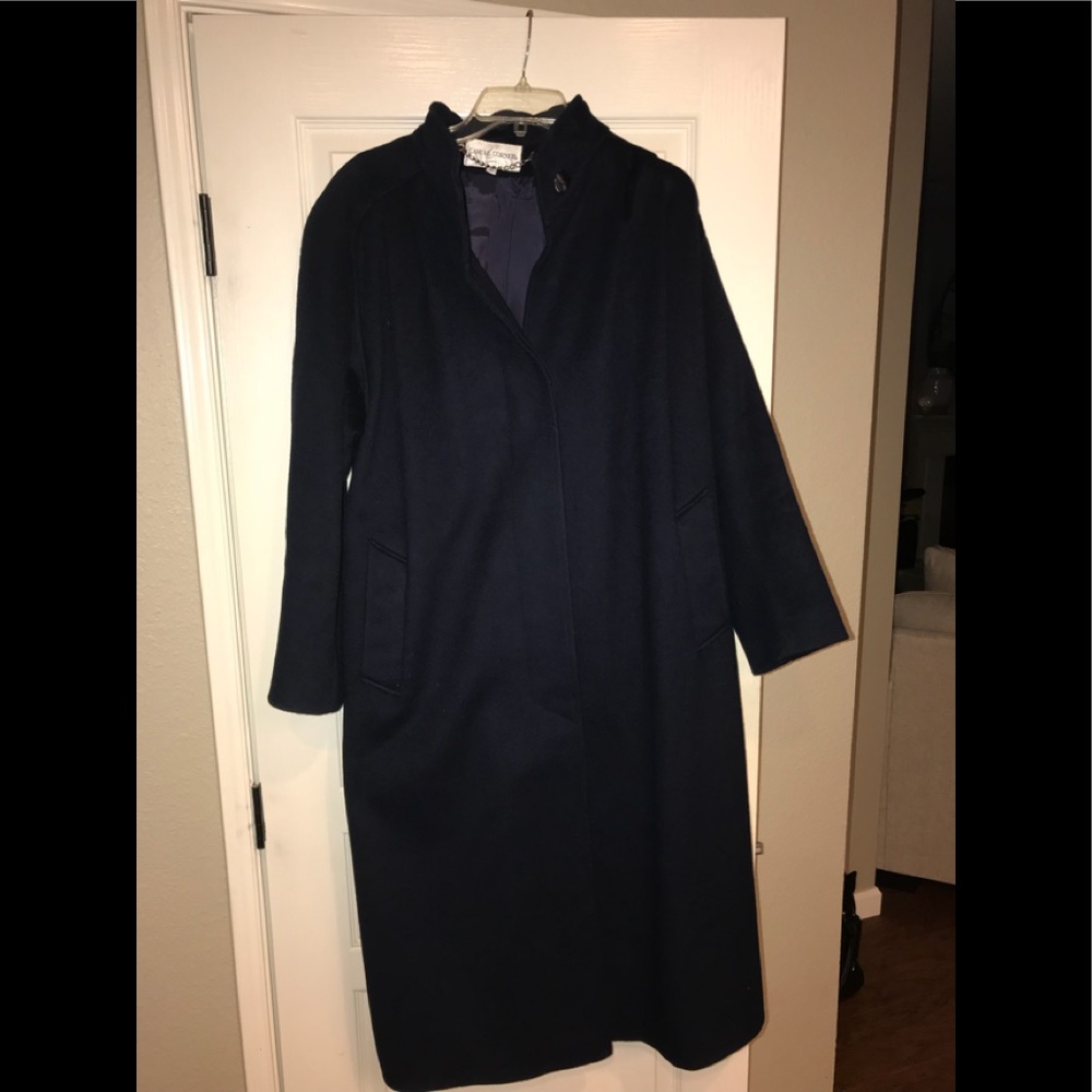 Casual Corner Navy Trench Coat, size 8