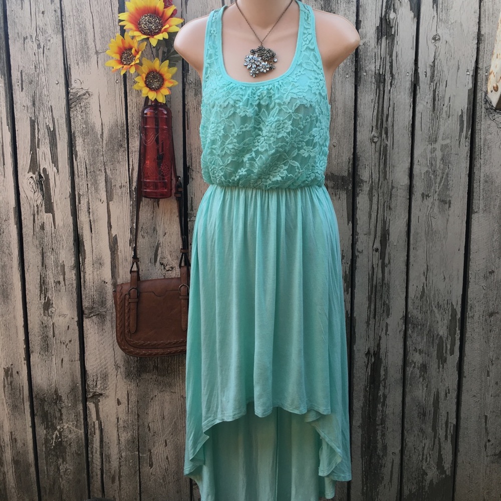 Mint Lace top Dress