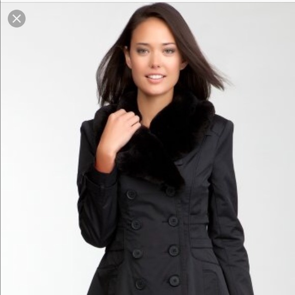 bebe Jackets & Blazers - Breathtaking BeBe Fur Collar Corset Jacket