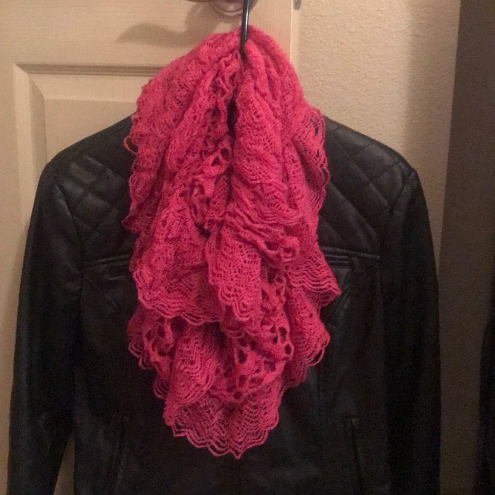Pink scarf