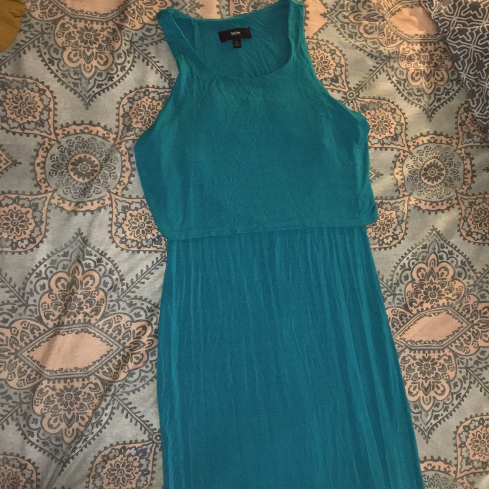Teal maxi dress