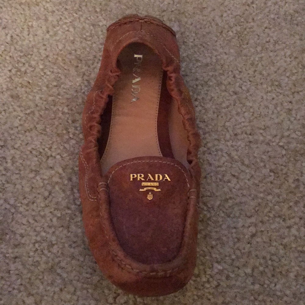 Prada scrunch loafer