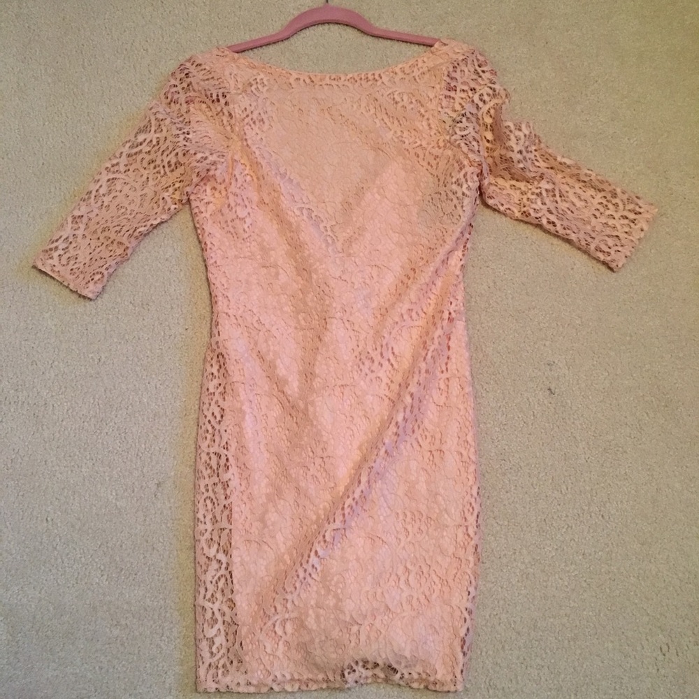 Light pink lace dress