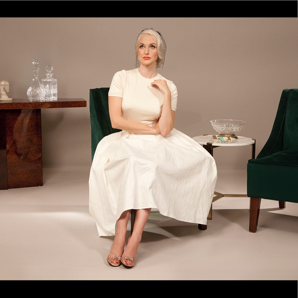 Full Skirt Vintage Inspired Audrey Hepburn Style - Picture 4 of 4