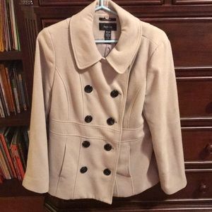 Grey fall/spring pea coat