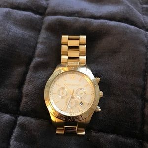 Michael Kors Gold Large Layton Watch