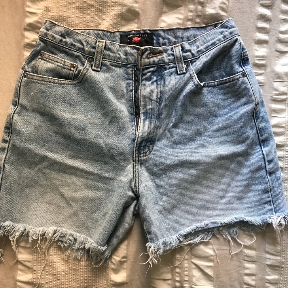 Dungaree Denim Shorts