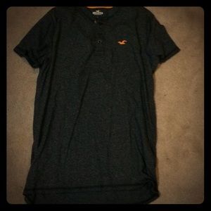 Hollister top (orange, blackish gray)