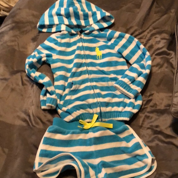 Polo Ralph Lauren terry hooded short set - Picture 3 of 5