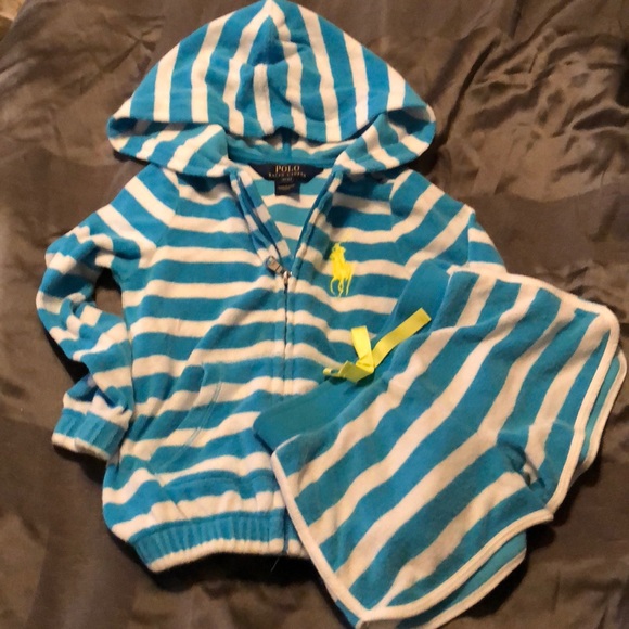 Polo Ralph Lauren terry hooded short set - Picture 2 of 5