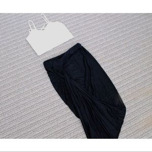 Asymmetrical Wrap Skirt