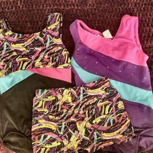 3 piece girls gymnastics set