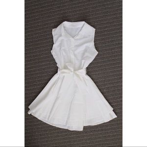 White Semi-Sheer Picnic Dress