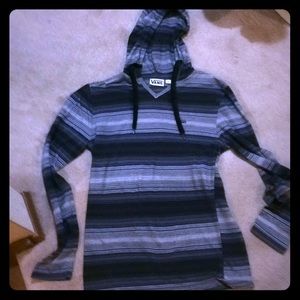 Vans hooded sweatshirt (blue black gray)